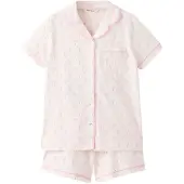 Mango Palm Tree Print Short Pyjama Set - Pink - 9-10