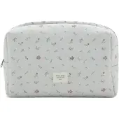 Mango Floral-Print Cosmetic Bag - Grey - ONE SIZE