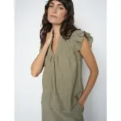 Mos Mosh Mmwoda Izha Blouse - Khaki green - XS
