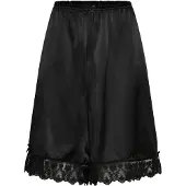 Monki Satin Lace Jorts - Black - S