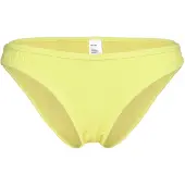 Monki High Cut Seersucker Bikini Bottom - Yellow - L