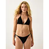 Lindex Triangle Bikini Bra - Black - L