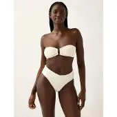 Lindex Bandeau Bikini Top - Cream - XL