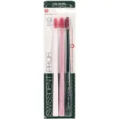 Swissdent Profi Colours Toothbrush Trio (Light Pink/Pink/Green)