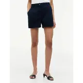 Tommy Hilfiger Cotton Chino Flare Shorts - Navy - 38
