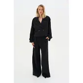 My Essential Wardrobe Suorat housut 'Sille' musta