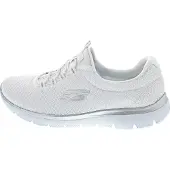 SKECHERS Slip on -tennarit 'Summits' hopeanharmaa / valkoinen