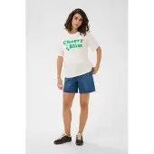 Kaffe Kacherie T-Shirt - White - S