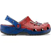 Crocs Puukengät & -jalkineet 'SpidermanWeb' yönsininen / safiiri / tulenpunainen / valkoinen
