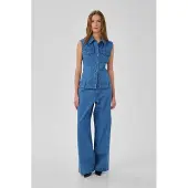 My Essential Wardrobe Mwsaka 180 Shaped Vest - Blue - 36