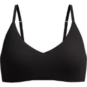Speedo Solid Triangle Bikini Top - Black - S