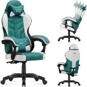 Huzaro Veliuurinen pelituoli Force 2.7 Green – pehmeä kangas, ergonominen