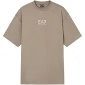EA7 for man. 7X000445_AF16720 Brown Graphic T-Shirt (L), Casual, Cotton, Short sleeve