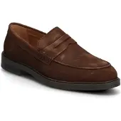 Selected Slmblake Suede Penny Loafer - Brown - 44