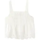 Mango Embroidered Details Blouse - Beige - 9