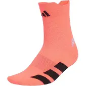 Adidas Running Adizero Quarter Socks Orange Black, Size L
