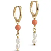 Enamel Copenhagen Liva Hoops - kullatut korvakorut