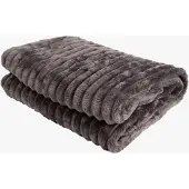 KMCarpets Stripe Viltti 130x170, Hiilenharmaa