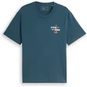Tom Tailor DENIM Paita petrooli / aprikoosi / valkoinen