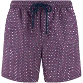 Boggi Milano Uimashortsit tummanvioletti / punainen / offwhite