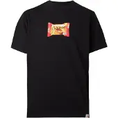 Carhartt WIP Paita 'Road Side Snack' tummankeltainen / vaaleanpunainen / musta / valkoinen