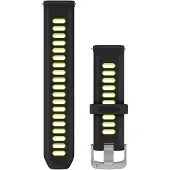 Garmin Quick Release -silikoniranneke 20 mm, musta/keltainen