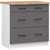 Akord Keittiökaappi Oliwia S80 3SZ, harmaa