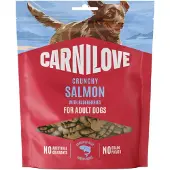 Carnilove 2x200g Dog Crunchy Snack lohi & mustikka koiranherkut