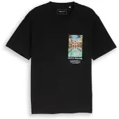 Tom Tailor Relaxed Photo Print T-Shirt - Black - S