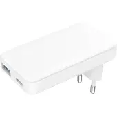 Gear 220V 1xUSB-C+1xUSB-A PD/PPS 36W+QC 18W GaN valkoinen laturi