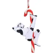 Nemesis Now Alkuperäinen Stormtrooper Riippuva Puu Ornamentti Candy Cane 12 cm
