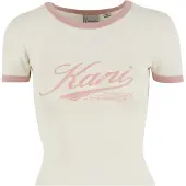 Karl kani Paita 'Varsity' vaaleabeige / vaalea pinkki
