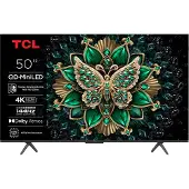 TCL 50Q6C 50" 4K QD-Mini LED Google TV, 60 Hz, Dolby Vision IQ, HDR10+, metallic