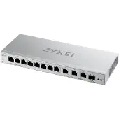 Zyxel XGS1250-12 V2, 12-PORT GIGABIT WEBMANAGED DESKTOP SWITCH WITH 8 PORT 1G + 3-PORT MULTIGIG 1/2.5/5/10G + 1-PORT SFP+ (5Y WARRANTY) (XGS1250-12-ZZ0102F)