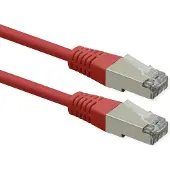 Roline patch cable - 30 cm - red pantone 199C - Punainen