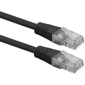 Roline patch cable - 2 m - black pantone 3C - Musta
