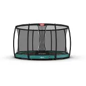 Berg Champion InGround Trampoline With Safety Net Deluxe AirFlow Pro 380 cm Harmaa