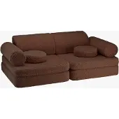 WigiWama Settee Teddy - Brown - 136X 78X 46CM