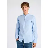 Lindbergh Cotton/Linen Shirt L/S - Blue - L