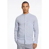 Lindbergh Linen/Cotton Shirt L/S - Blue - L