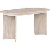 Skye Decor Ruokapöytä Sorell Travertine, 160x75x90 cm, hiekanvärinen