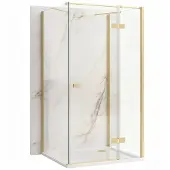 REA suihkukaappi Atlas 90x100 Brush Gold