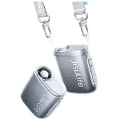 JISULIFE Neck Fan 5 4500mAh Mini Fan with Lanyard - Black - 4500 mAh