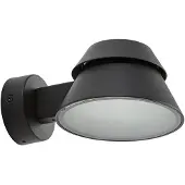 LUCANDE Led ulkoseinävalaisin Moena , Musta, Alumiini, Moderni
