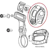 Sram -kiinnike AXS POD Ultimate -elektroniselle laukaisimelle.