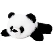 Teddykompaniet Liggande Panda, Svart/Vit - Black - 28 CM
