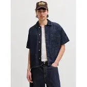 Jack & Jones Jjorgaustin Denim Shirt Ss Ln - Blue - M