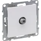 Legrand Suno Tv antenniliitin F, valkoinen, 1,5 Db