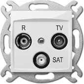 Hobby Hall Pistorasia R-tv-sat 10db valkoinen Carla 1761-10