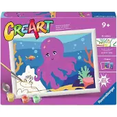 Ravensburger CreArt Paint by Numbers - Octopus (Neon)